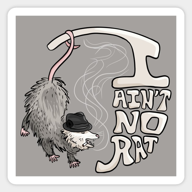 I ain’t no rat! Sticker by mkeeley